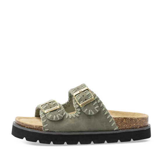 Mules KAKI Femme