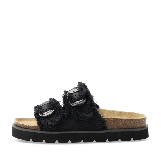 Slippers_avec_talon ZWART Dames