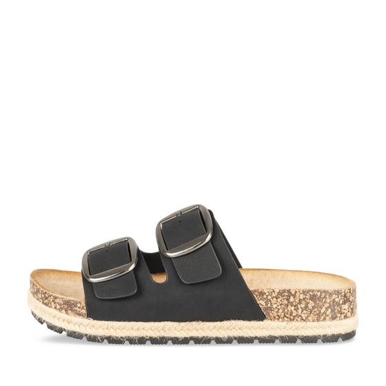 Slippers_avec_talon ZWART Dames