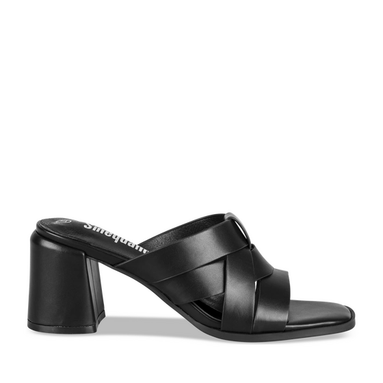 Slippers_avec_talon ZWART Dames