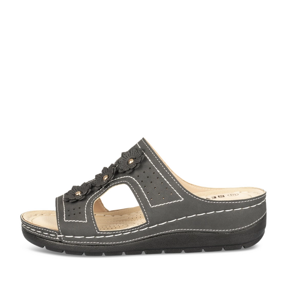 Slippers_avec_talon ZWART Dames