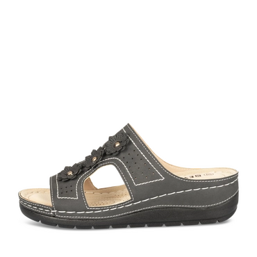 Slippers_avec_talon ZWART Dames