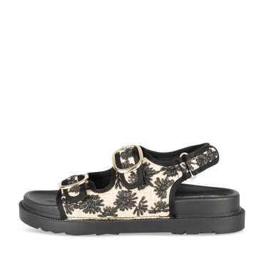 Sandales NOIR/BEIGE Femme