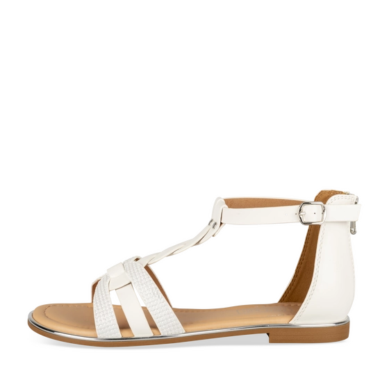 Sandalen_avec_talon WIT/ZILVER Dames
