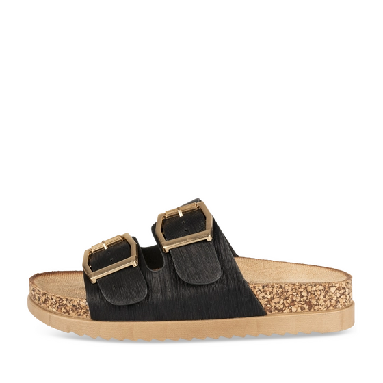 Slippers_avec_talon ZWART Dames