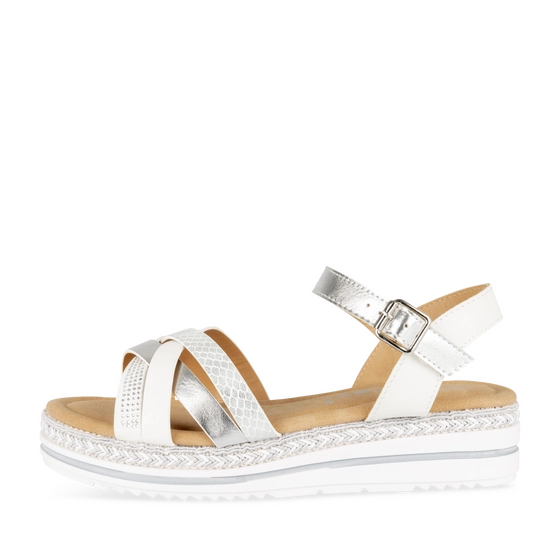 Sandales BLANC/ARGENT Femme