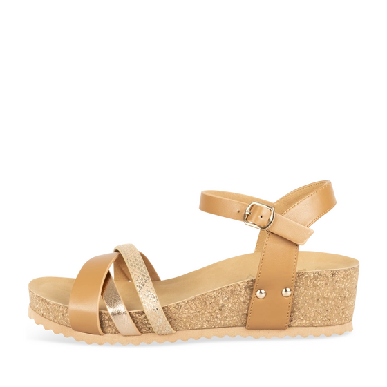 Sandalen_avec_talon COGNAC/GOUD Dames