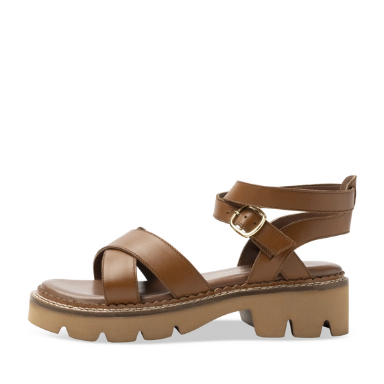 Sandales COGNAC Femme