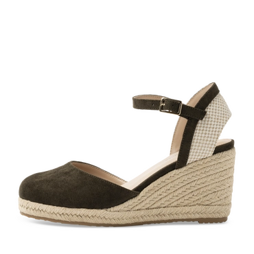 Espadrilles_avec_talon KAKI Dames