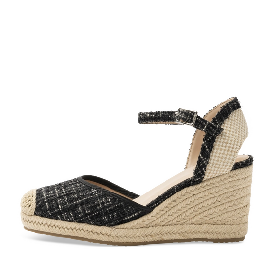 Espadrilles_avec_talon ZWART Dames