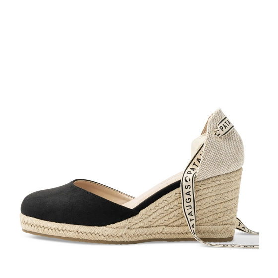 Espadrilles_avec_talon ZWART Dames