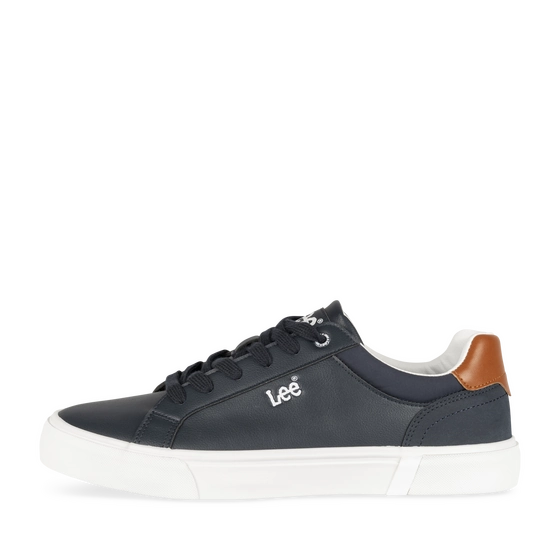 Baskets MARINE/COGNAC Homme