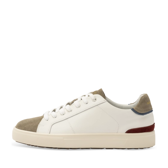 Baskets BLANC/KAKI Homme