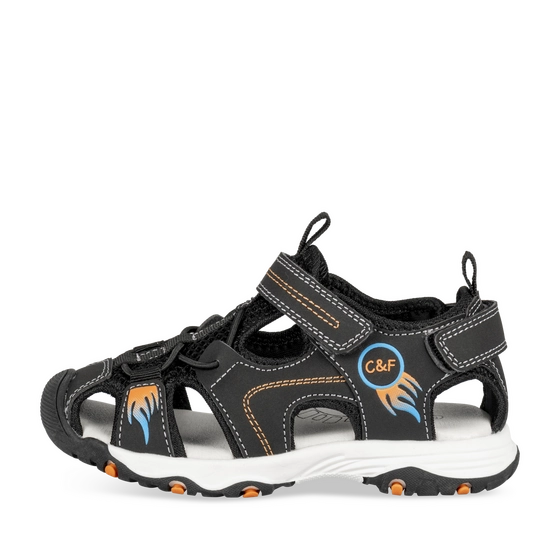 Sandales NOIR/ORANGE Garçon