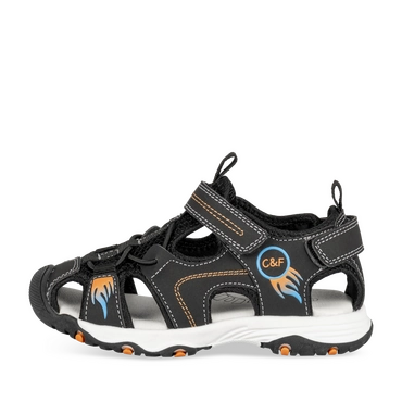 Sandalen ZWART/ORANJE Jongen