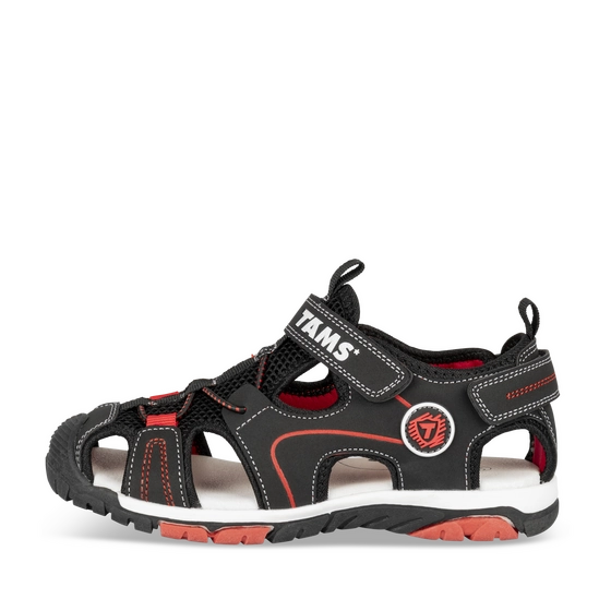 Sandalen ZWART/ROOD Jongen