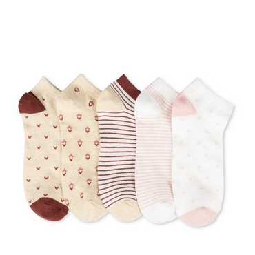 Socken GRIJS/ROZE Dames