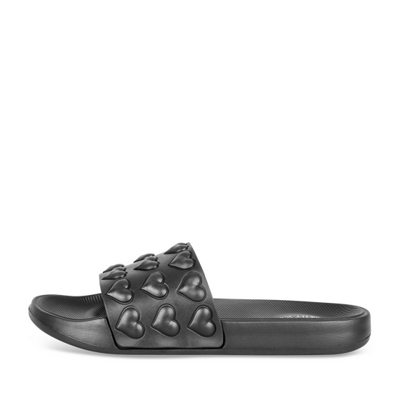 Badslippers_avec_talon ZWART Dames