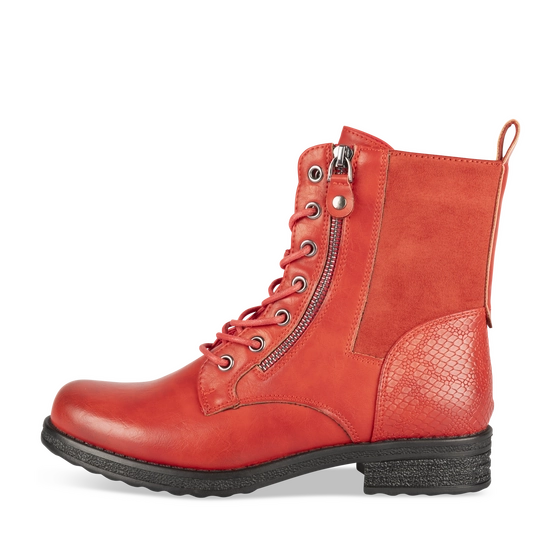 Enkellaarsjes ROOD Dames