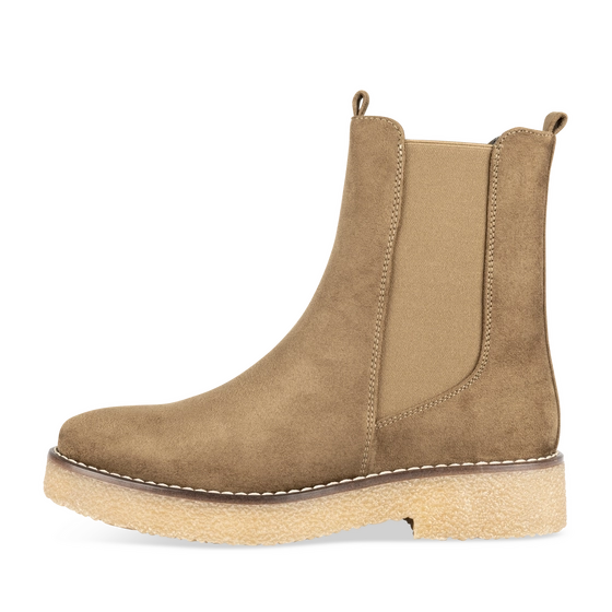 Enkellaarsjes KAKI Dames