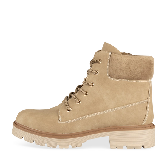 Enkellaarsjes BEIGE Dames