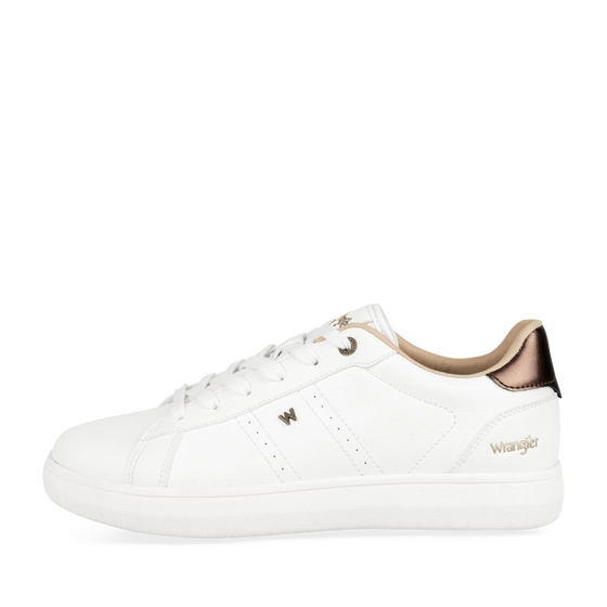 Baskets BLANC/MARRON Femme