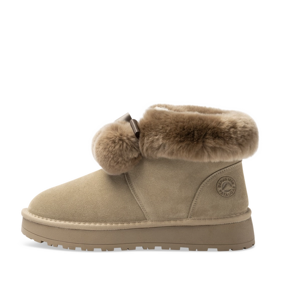 Enkellaarsjes KAKI Dames