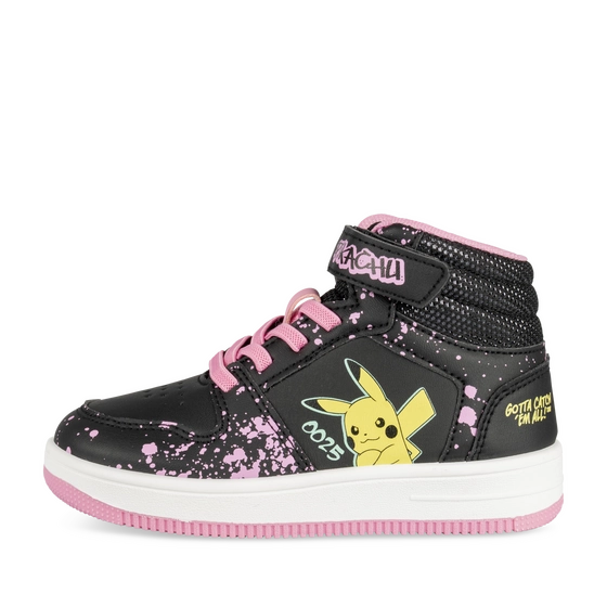 Baskets NOIR/ROSE Fille