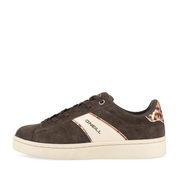 Sneakers KASTANJEBRUIN/LUIPAARDPRINT Dames