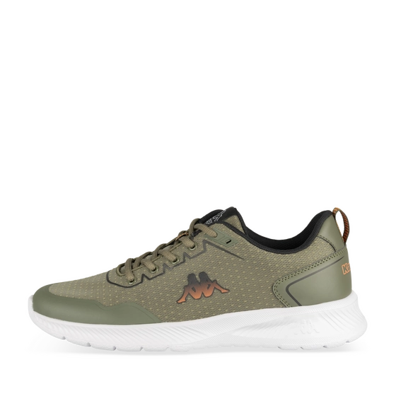 Baskets BLANC/KAKI Homme