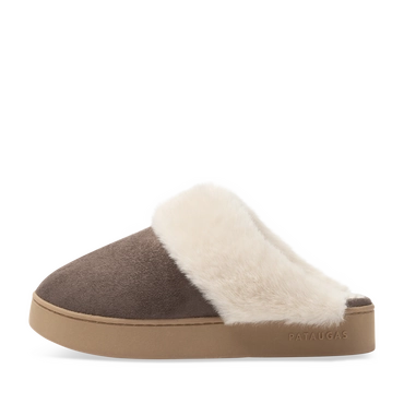 Pantoffels_avec_talon TAUPE Dames