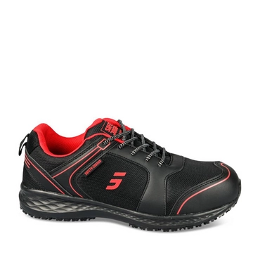 Veiligheidsschoenen ZWART/ROOD Dames