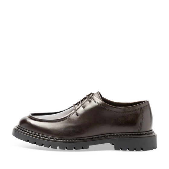 Veterschoenen DONKER KASTANJEBRUIN Heren