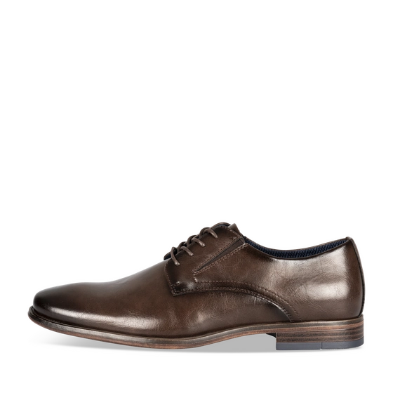Veterschoenen DONKER KASTANJEBRUIN Heren