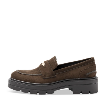 Mocassins_avec_talon KASTANJEBRUIN Dames