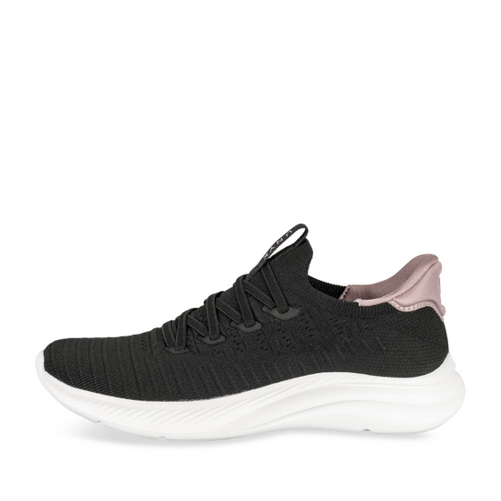 Baskets NOIR/ROSE Femme