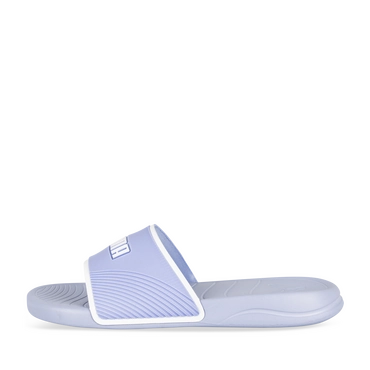 Badslippers_avec_talon VIOLET/WIT Dames