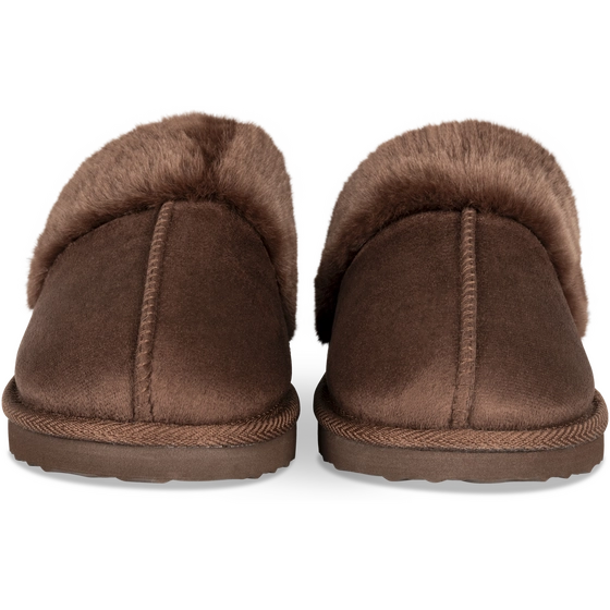 Pantoffels_avec_talon KASTANJEBRUIN Dames