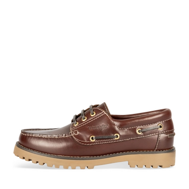 Veterschoenen DONKER KASTANJEBRUIN Heren