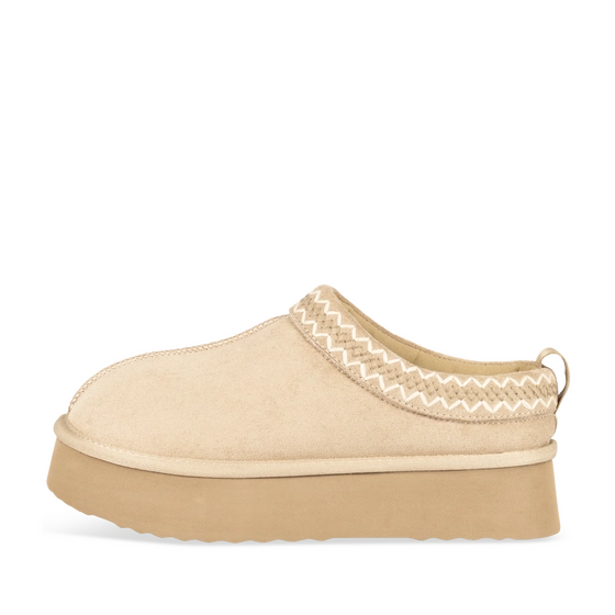 Enkellaarsjes BEIGE Dames