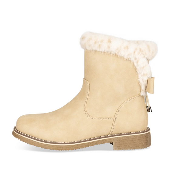 Enkellaarsjes BEIGE Dames
