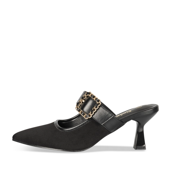 Slippers_avec_talon ZWART Dames