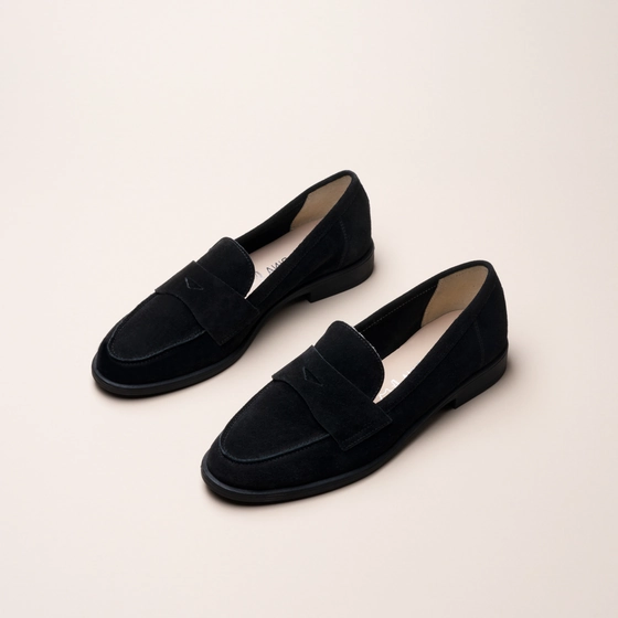 Mocassins_avec_talon ZWART Dames