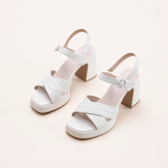 Sandalen_avec_talon WIT Dames