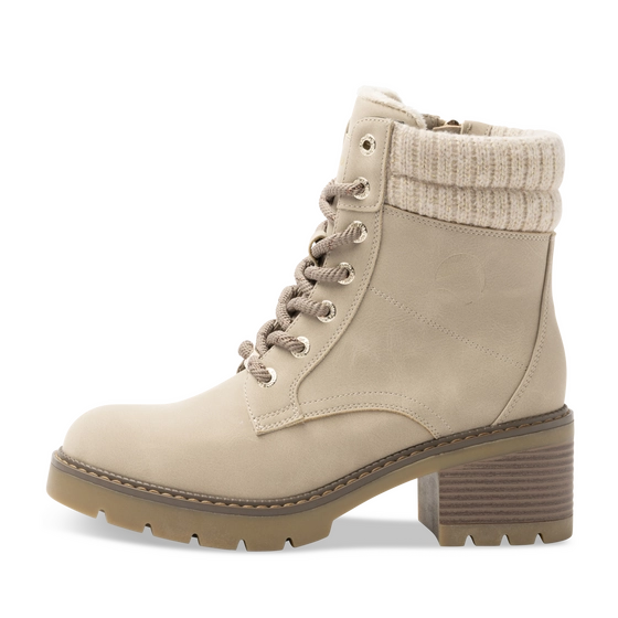 Enkellaarsjes BEIGE Dames