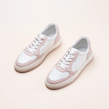 Baskets BLANC/ROSE Femme