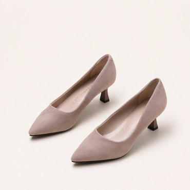 Pumps_avec_talon TAUPE Dames