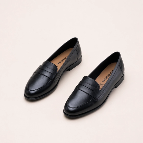 Mocassins_avec_talon ZWART Dames