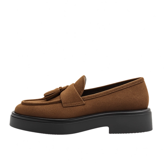 Mocassins_avec_talon KASTANJEBRUIN Dames