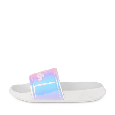 Badslippers WIT/ZILVER Meisjes